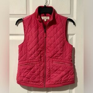 Talbots Light Pink Quilted Vest size P